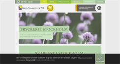 Desktop Screenshot of kistasnabbtryck.se